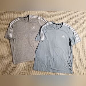Adidas Men's Gray and Blue T-Shirts Bundle. Size XL. #JL